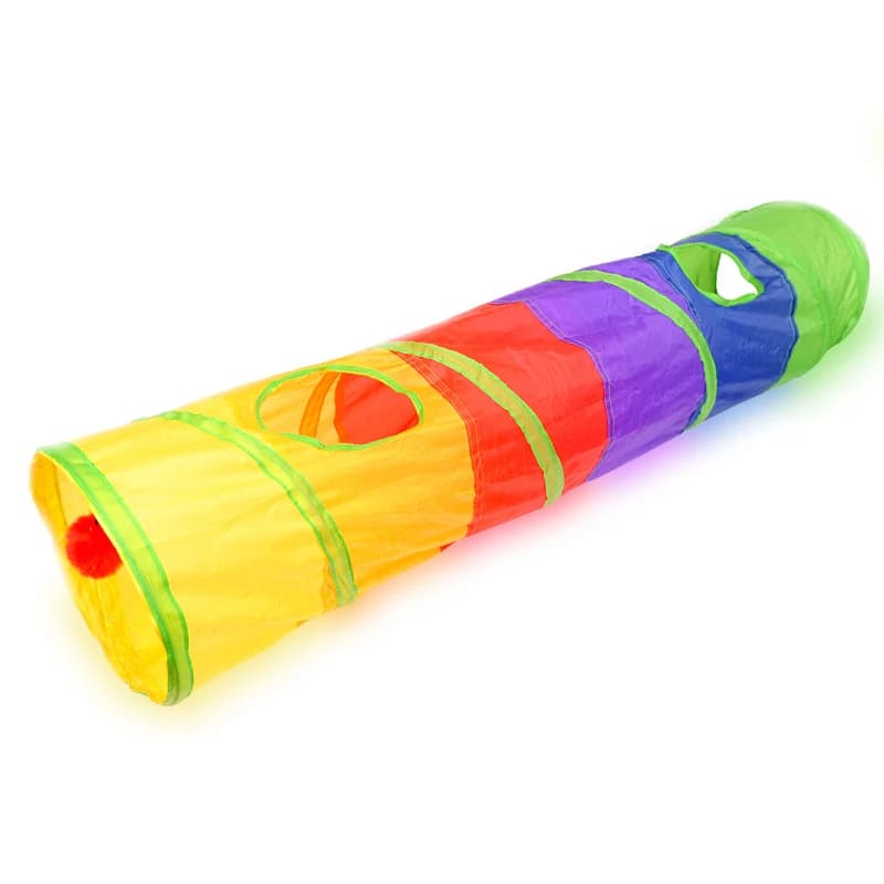 Cat Tunnel Pet Tube Collapsible Play Toy Indoor Outdoor Kitty Puppy Toys for Puzzle Exercising Hiding Training - image 9