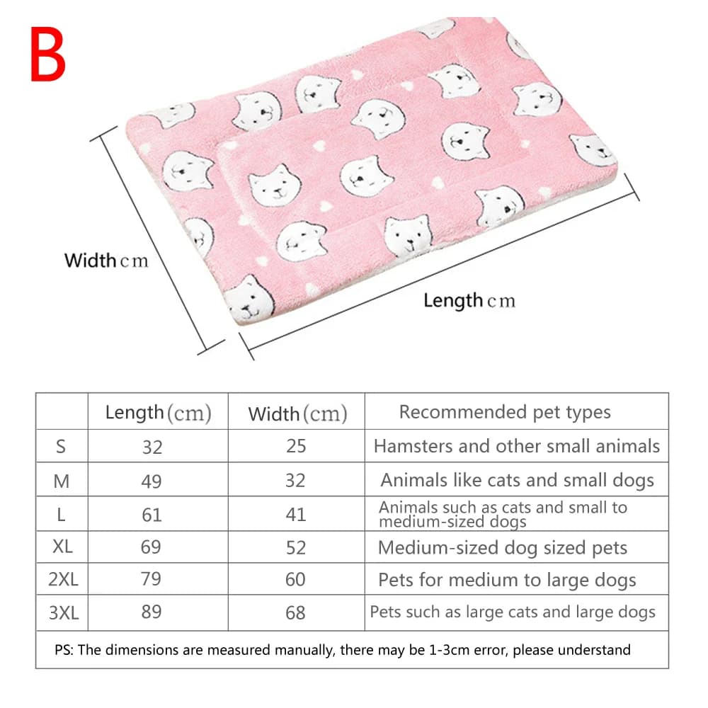Flannel Pet Mat Dog Bed Cat Bed Thicken Sleeping Mat Dog Blanket Mat For Puppy Kitten Pet Dog Bed for Small Large Dogs Pet Rug - image 6