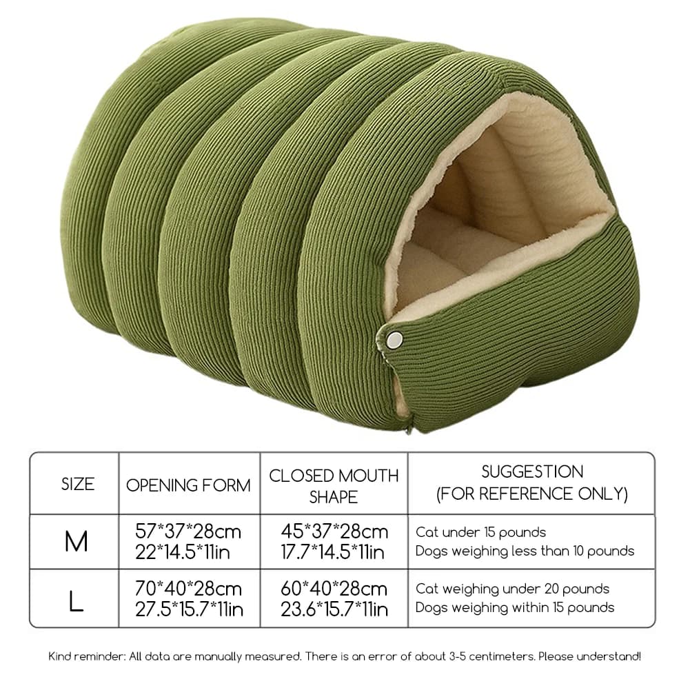 Winter Plush Cat Bed Warm Pet House Thickening Warmth Comfort Soft Kittens Sleeping Beds Cat Cave For Pet Warmth - image 4