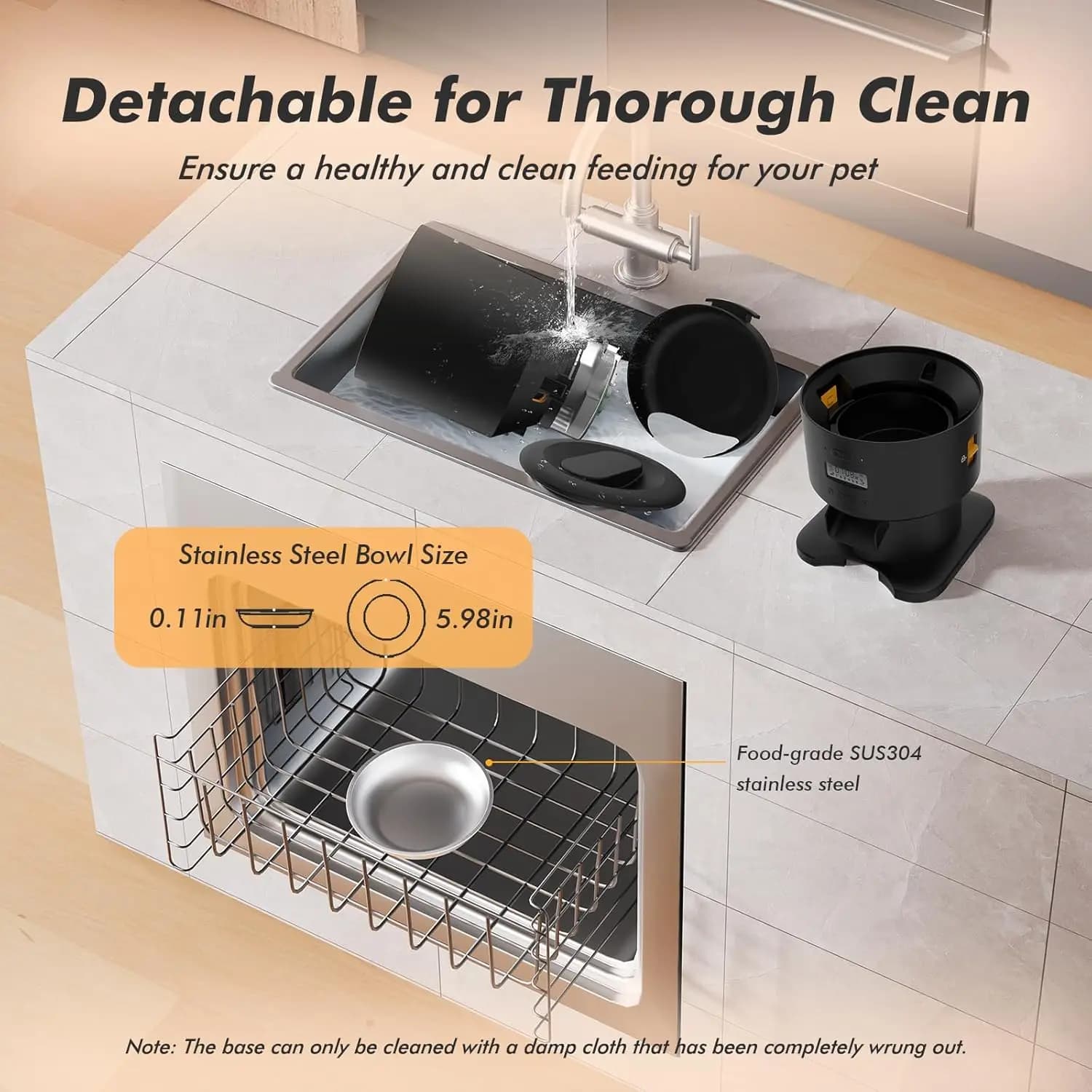 Furpipi 5L Smart Automatic Cat Feeders with 1080P HD Camera 5G WiFi Pet Feeder Tuya APP Control Automatic Cat Kibble Dispenser - image 5