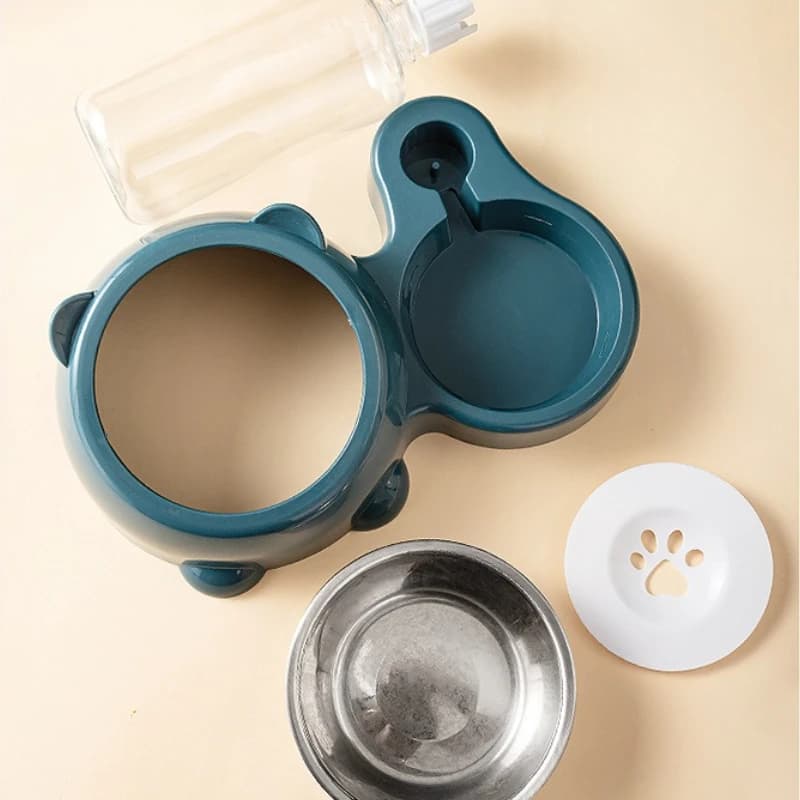 Automatic Pet Feeder and Water Dispenser, Integrated Feeding System for Cats and Dogs,No Battery or Power Needed, slanted mouth - image 4