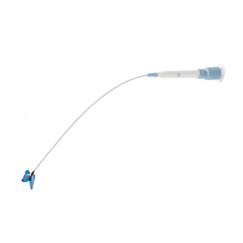 360° Rotating Cat Teasing Stick Butterfly Pattern Cat Funny Stick Detachable Handle Interaction Cat Teasing Stick Pet Supplies - image 6