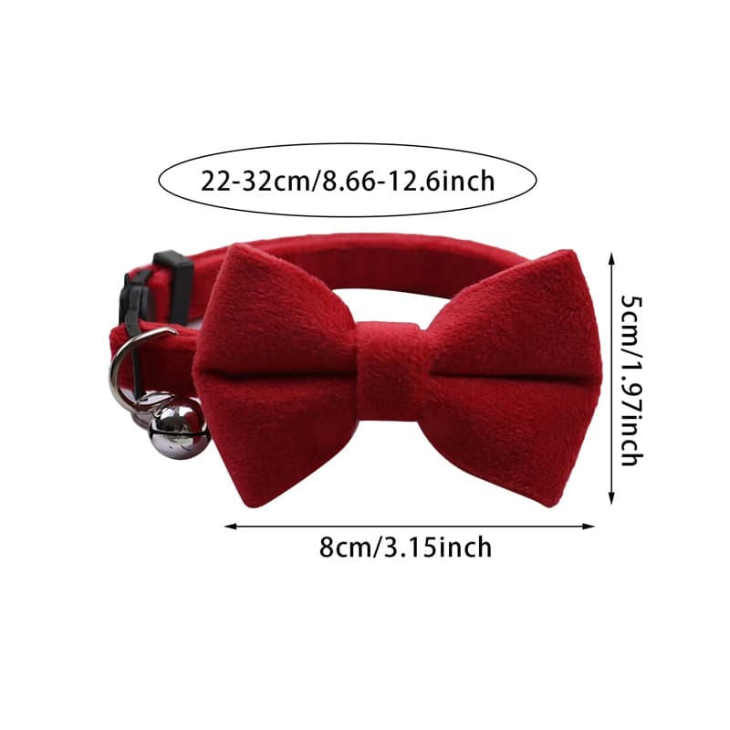 Pet Collars New Pet Bow Bell Collars Cute Cat Collars Pet Supplies Multicolor Adjustable Pets Dressing Tool Pets Accessories - image 6