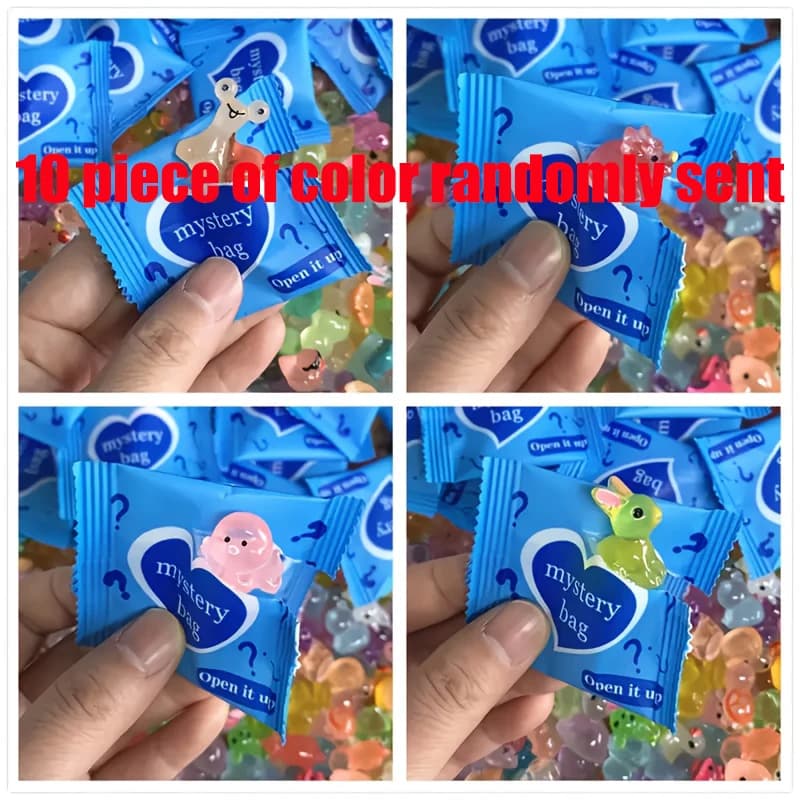 100pcs Mini Resin Luminous Animal Blind Box Children Love Decorating Homes Gardens Ornaments Parties Holiday Gifts Blind Bags - image 8