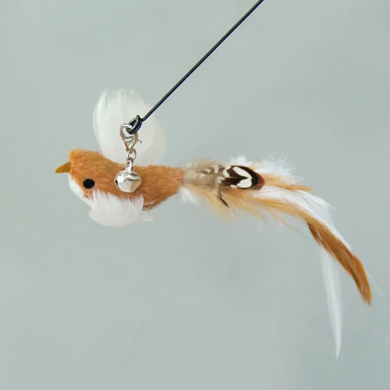 Handfree Bird/Feather Cat Wand with Bell Powerful Suction Cup Interactive Toys for Cats Kitten Hunting Exercise Pet Products - image 25