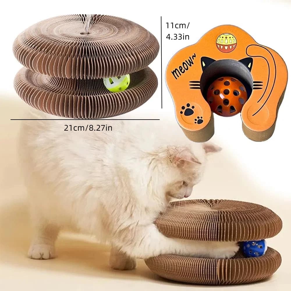 Transformable Kitty Kurlz Cat Toy Wear-Resistant No Crumbs Cat Scratching Board Resistant To Scratching - image 9