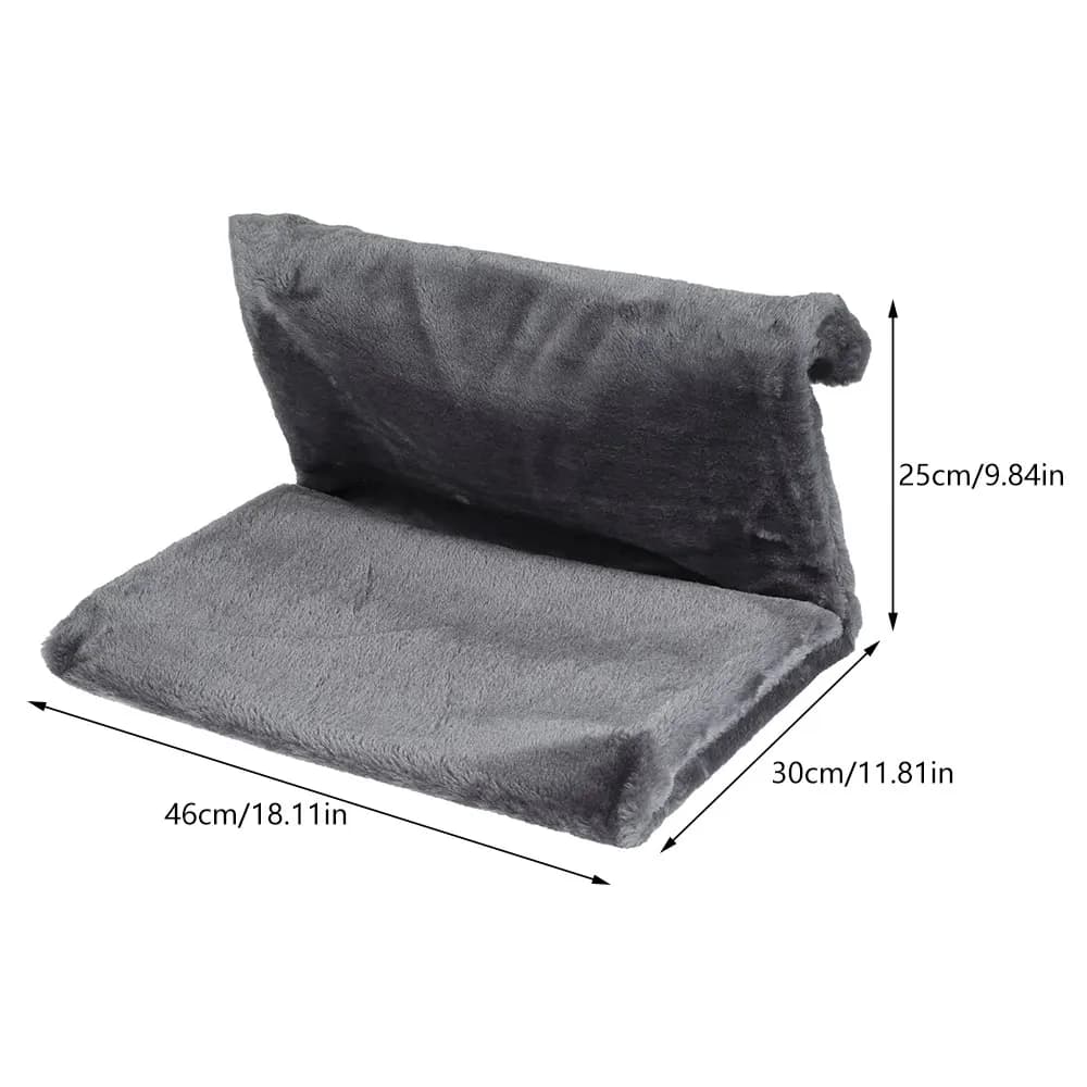 Cat Radiator Bed Hanging Cat Cradle Hammock Small Pet Animal Hanging Bed with Metal Frame Luxury Warm Fleece Basket for Cats - image 3