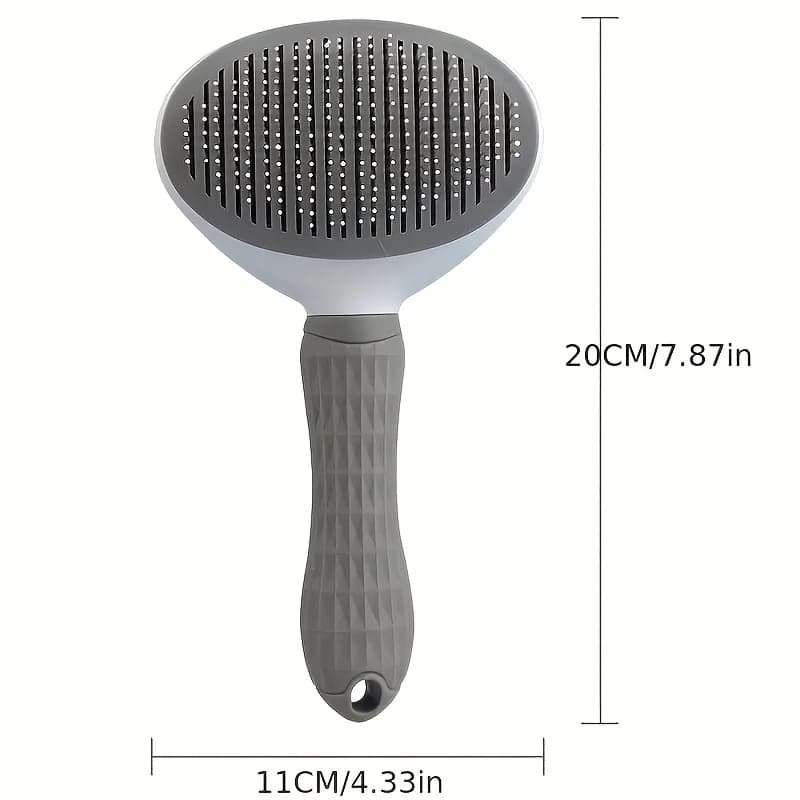 Easy-to-Clean Dog&Cat Grooming Brush-Gentle Hair Removal Massage Comb with One-Button Operation, Ideal for All Dog & Cat Breeds - image 2