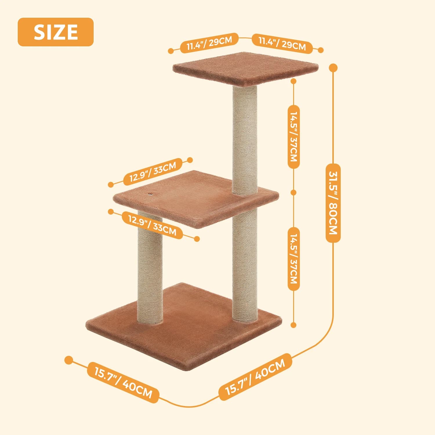 Cat tree Cat Tower for Indoor Cats 2 Styles Cat Activity Tree with Cat Scratching Posts Big Hammock and Removable Top Perch Grey - image 6