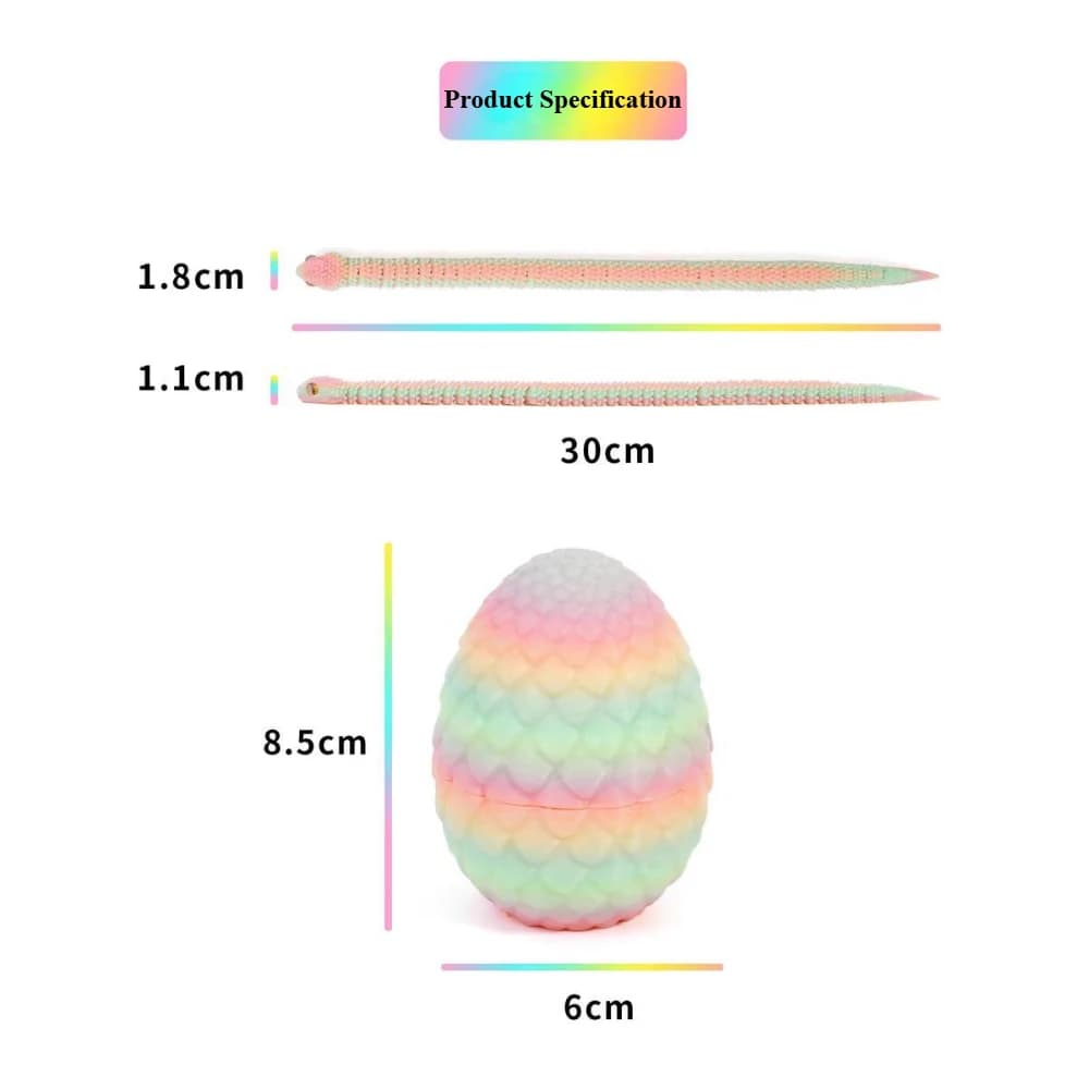 3d Printed Toys Home Decoration Desktop Decorations Anime Figures Articulating Home Decor Items 3D Printing Snake Eggs Rotating - image 6