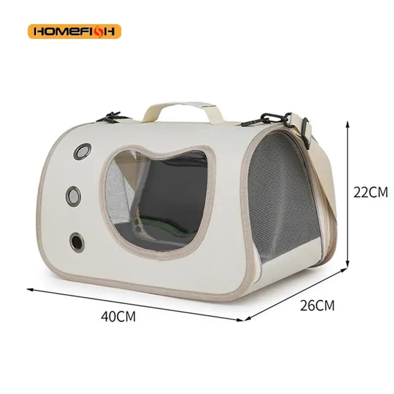 Portable Pet Carrier Bag for Small Dogs Cats Outdoor Foldable Cat Bag Breathable Cat Shoulder Bag Kitten Carrying Bag - image 6