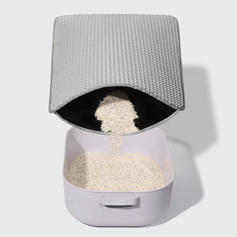 Double Layer Cat Litter Mat EVA Waterproof Cat Toilet Rug Litter Tray Sandboxes for Cat Litter Carpet Cat Litter Box Accessories - image 5