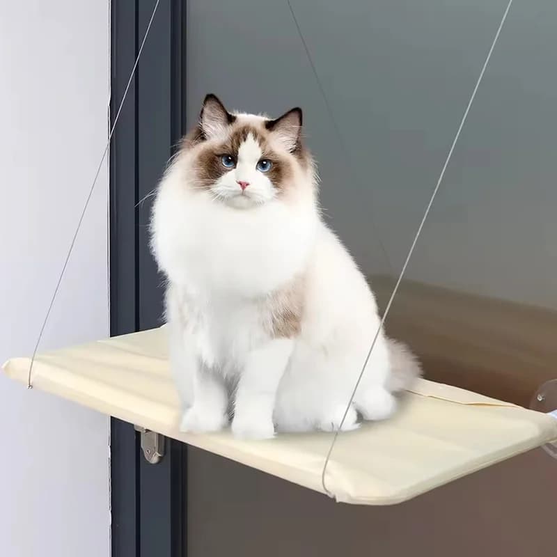 Ultra Soft Cat Window Hammock Bed Securely Mounted Space Saving Cat Perch Ideal for Feline Naptime Top Pet Accessories for Cats - image 2