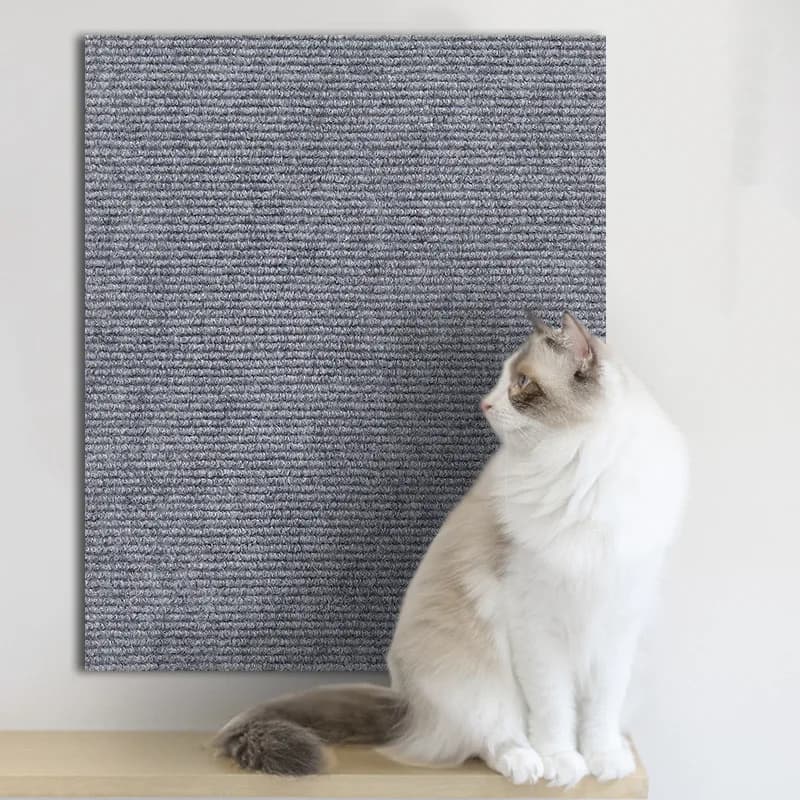 Wall Self-Adhesive Anti Cat Scratch Sofa DIY Cats Scratch Protection Paws Sharpen Trimmable Carpet Cats Scratch Board - image 8