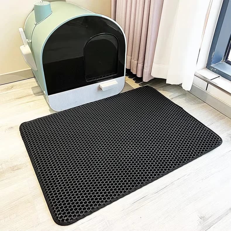 Double Layer Cat Litter Mat EVA Waterproof Cat Toilet Rug Litter Tray Sandboxes for Cat Litter Carpet Cat Litter Box Accessories - image 7