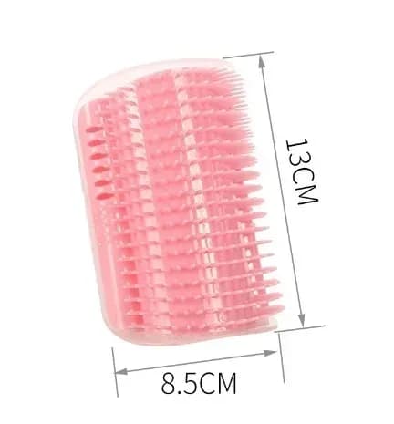 Cat Corner Brush Comb Massager for Cat Arch Plastic Scratcher Remove Hair Comb Grooming with Catnip Cat Self Cleaning Cat Supply - image 12