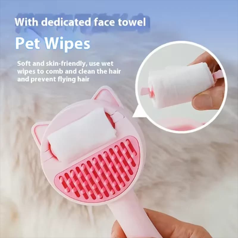 Pet Steam Massage Brush Dog Comb Soft Round Head Hair Removal Comb Safe for Cats And Dogs Universal Grooming - image 2