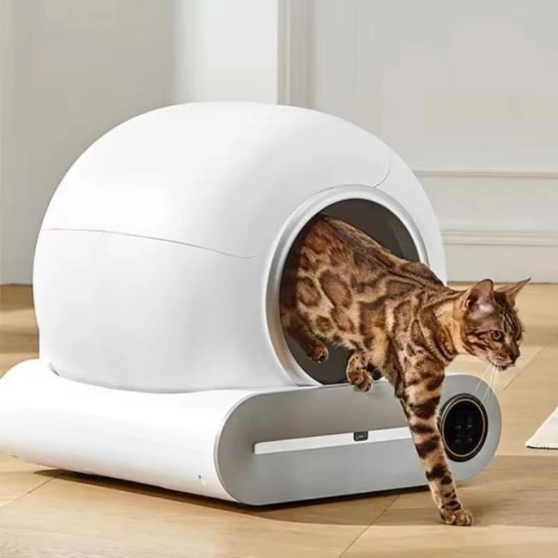 Smart Cat Litter Box Fully Automatic Large Capacity Cat Litter Box Semi-enclosed Smart Cat Toilet APP Remote Control - image 1