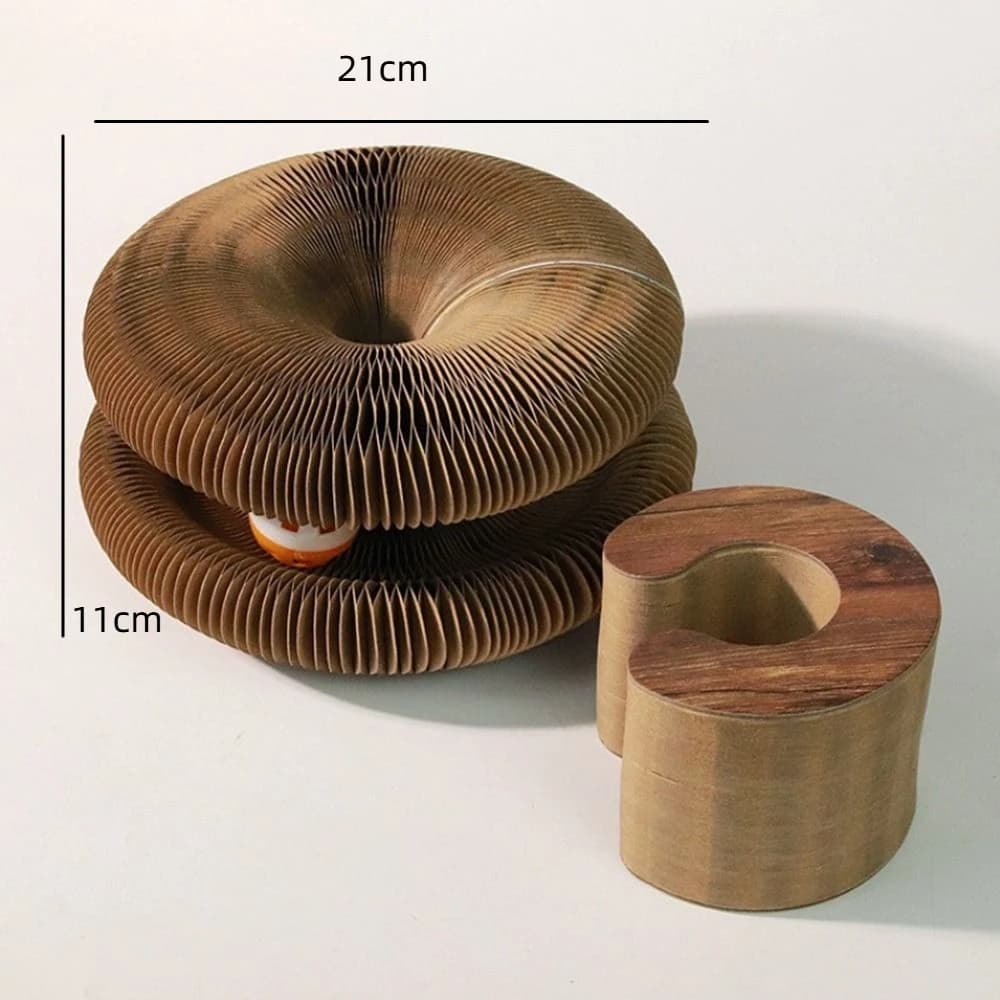 Transformable Kitty Kurlz Cat Toy Wear-Resistant No Crumbs Cat Scratching Board Resistant To Scratching - image 7