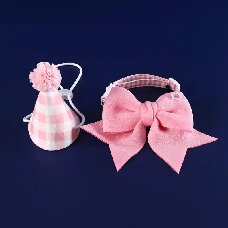 Pet Party Decoration Set Cat Dog Birthday Hats Dog Collar Cute Headband Adjustable Bow Tie Pet Birthday Decoration Supplies - image 7