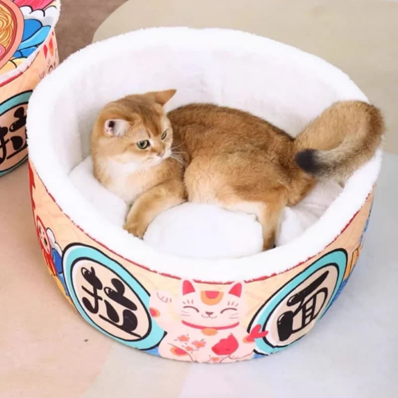 Pet Dog Cat House Kennel Super Large Instant Noodle Warm Dog Cat Nest Beds Cushion Cup Cozy Nest - image 5