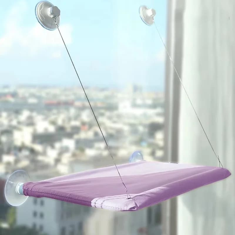 Ultra Soft Cat Window Hammock Bed Securely Mounted Space Saving Cat Perch Ideal for Feline Naptime Top Pet Accessories for Cats - image 12