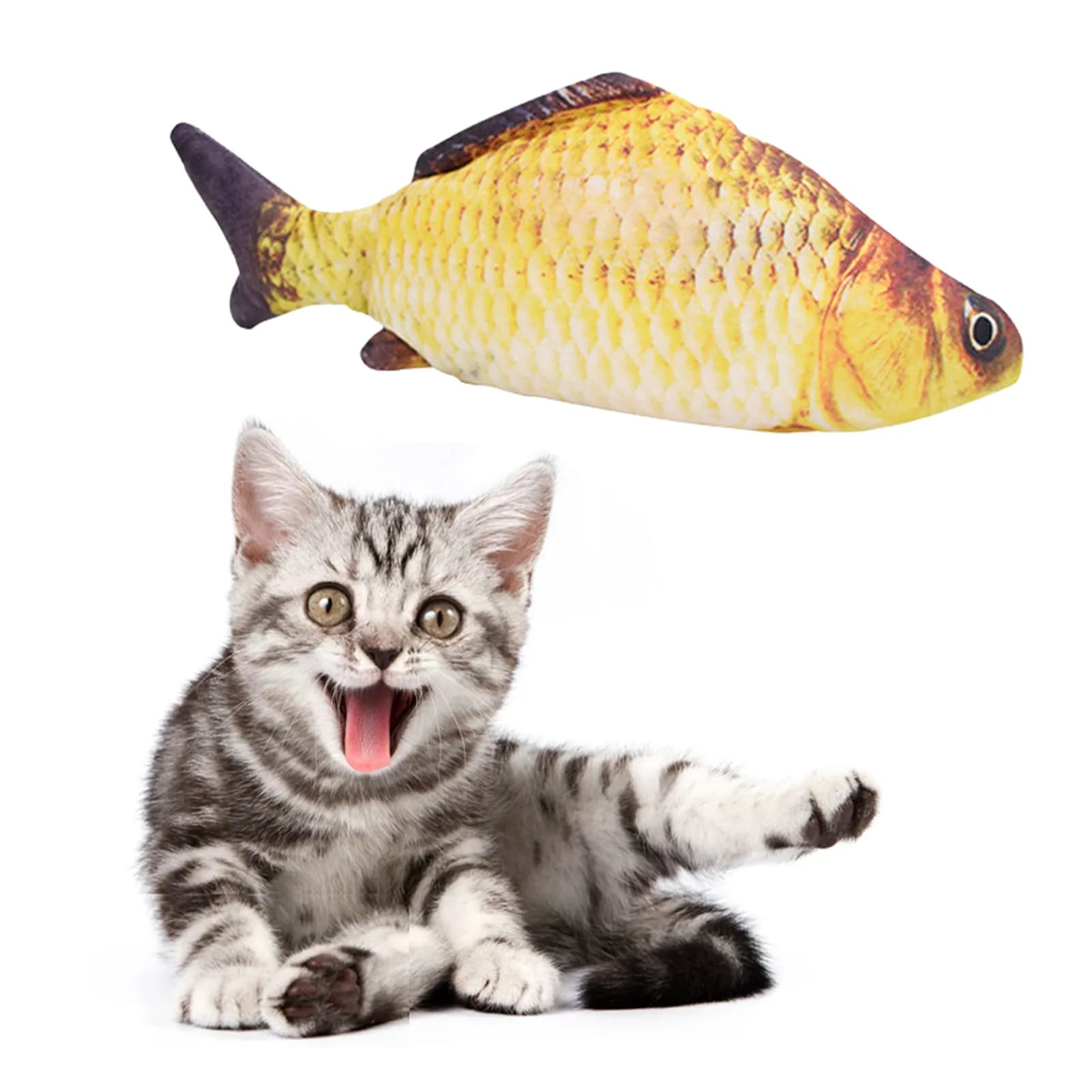 Cat Toys Fish USB Charger Fish Interactive Electric Floppy Fish Cat Toy Realistic Pet Cats Chew Bite Toys Pet Supplies Cats Dog - image 11