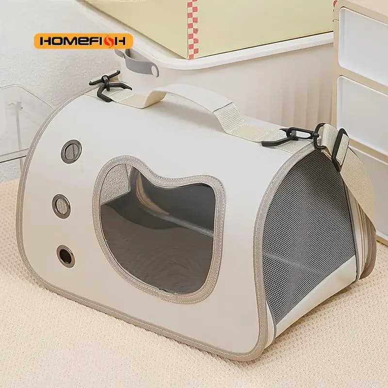 Portable Pet Carrier Bag for Small Dogs Cats Outdoor Foldable Cat Bag Breathable Cat Shoulder Bag Kitten Carrying Bag - image 1