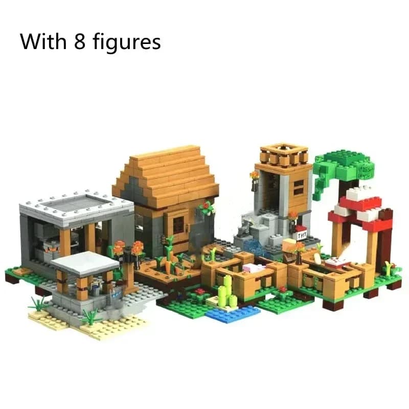 1315pcs The Village Special Edition Building Blocks With Steve Action Figures Compatible My World Set Toy 21138 - image 2