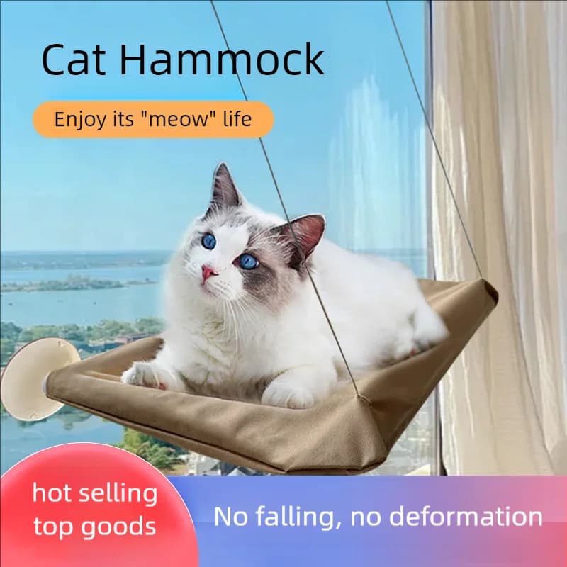 New pet cat hammock hanging cat bed bearing 20 kg comfortable sunny window seat kitten rock climbing frame pet supplies - image 1