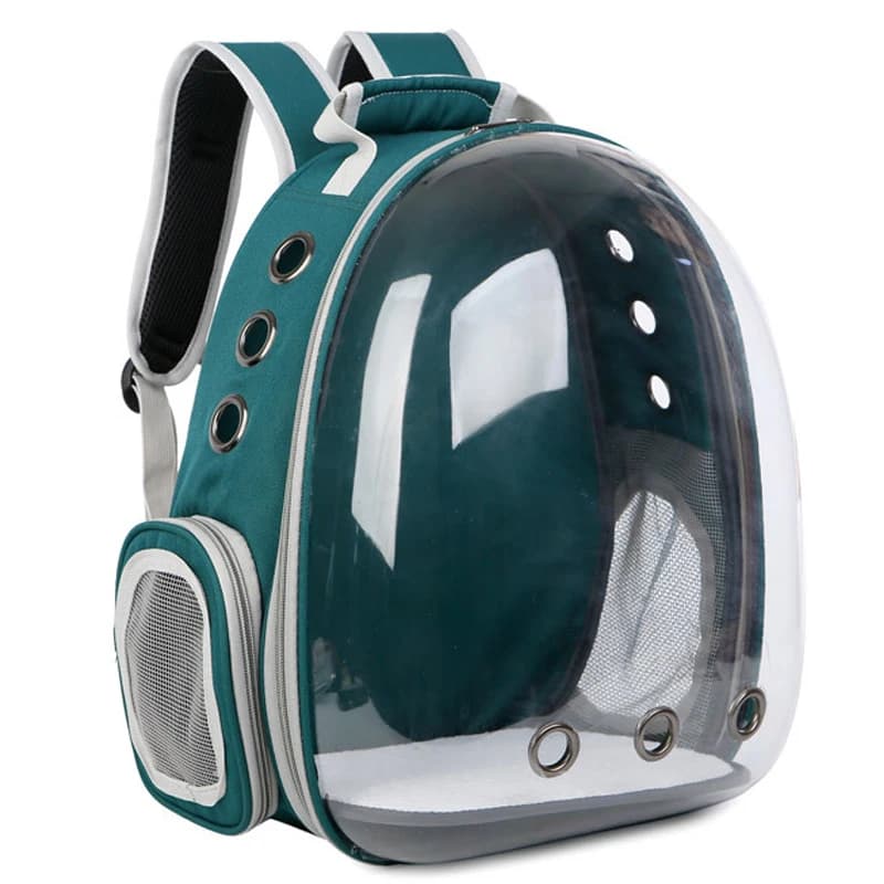 Cat Pet Carrier Backpack Transparent Capsule Bubble Pet Backpack Small Animal Puppy Kitty Bird Breathable Pet Carrier for Travel - image 4