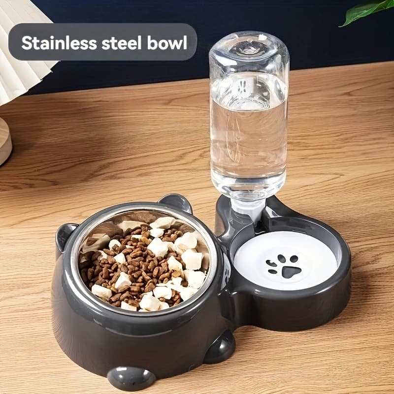 Automatic Pet Feeder and Water Dispenser, Integrated Feeding System for Cats and Dogs,No Battery or Power Needed, slanted mouth - image 7