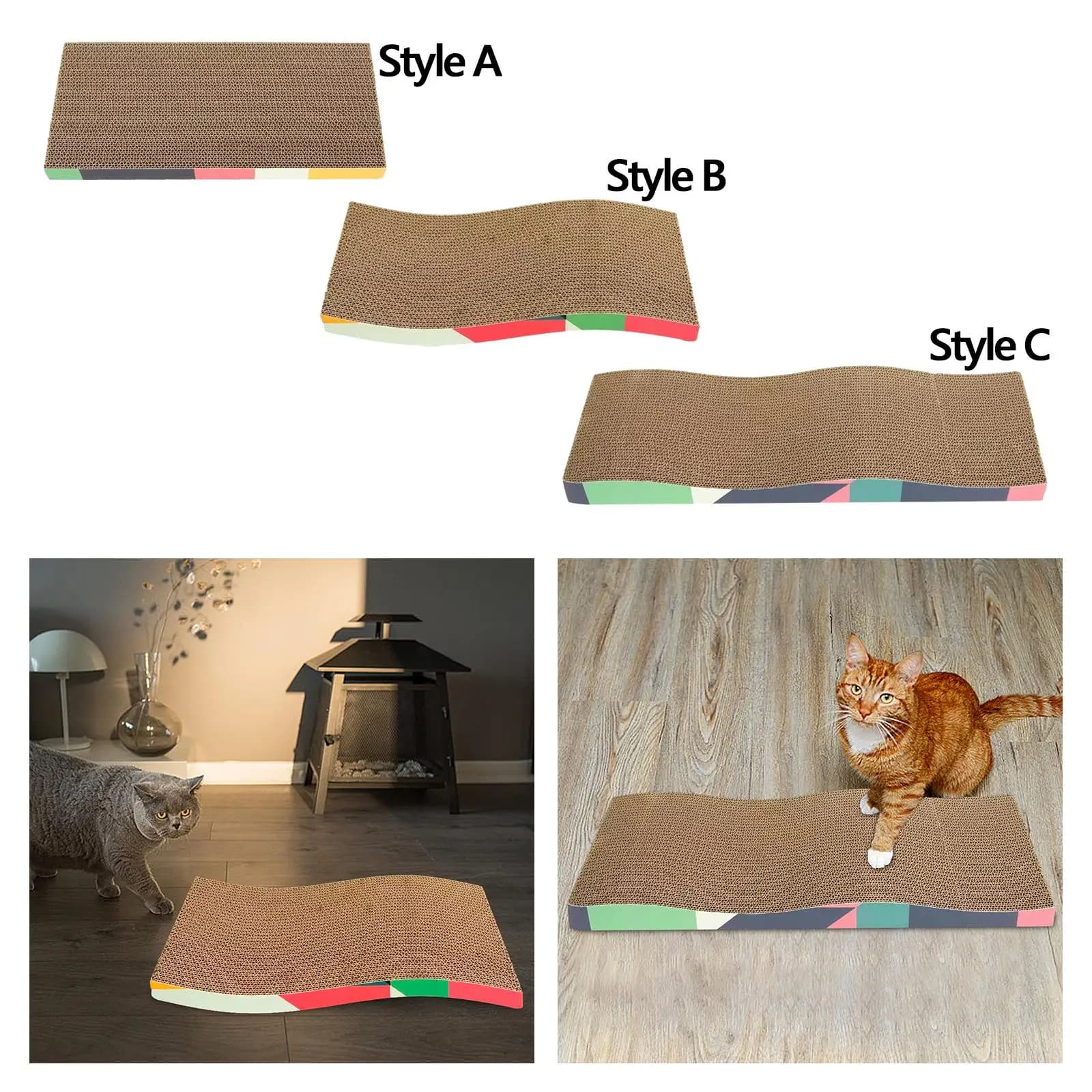 Cat Scratchers Cardboard Corrugated Paper Durable Furniture Protection Pet Sofa Cat Scratch Bed for Indoor Cats Kittens Rest - image 2