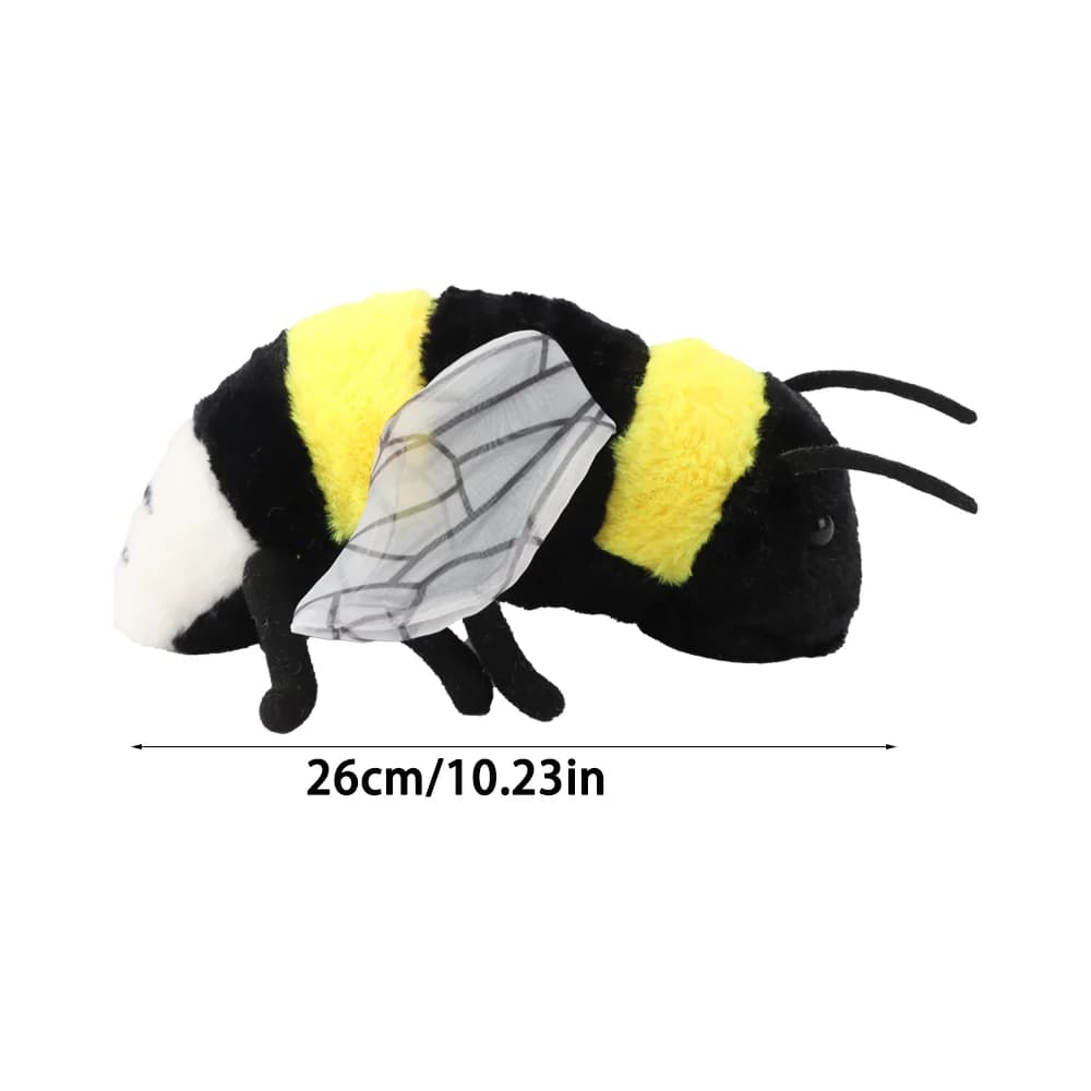 2 Sizes Lifelike Bee plush toy Soft Stuffed Cute Toy Insect Bee Plush Honeybee For Children Insect Enthusiasts Home Decoration - image 7