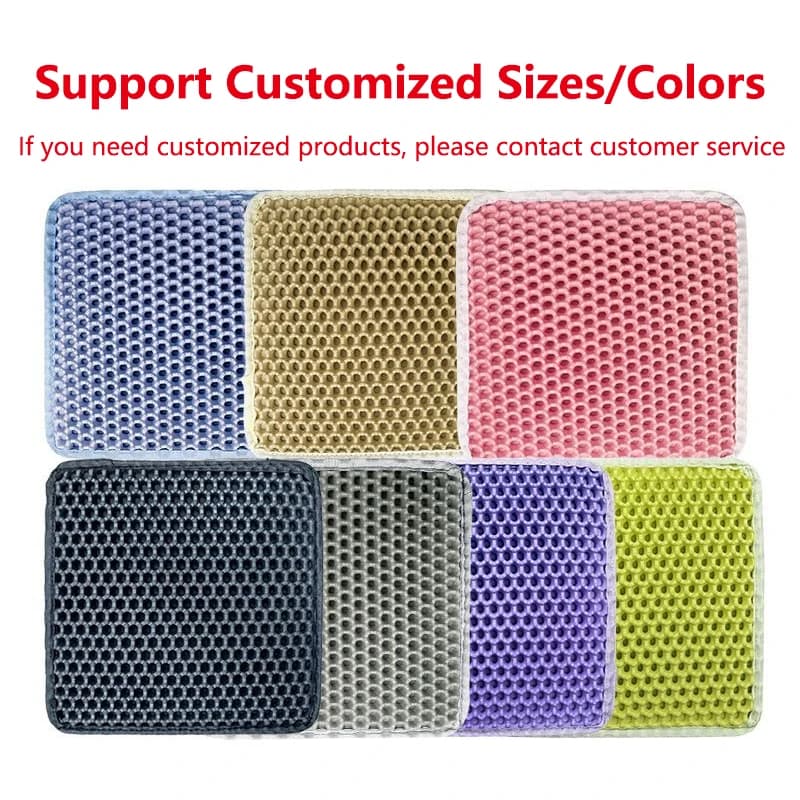 Double Layer Cat Litter Mat EVA Waterproof Cat Toilet Rug Litter Tray Sandboxes for Cat Litter Carpet Cat Litter Box Accessories - image 14