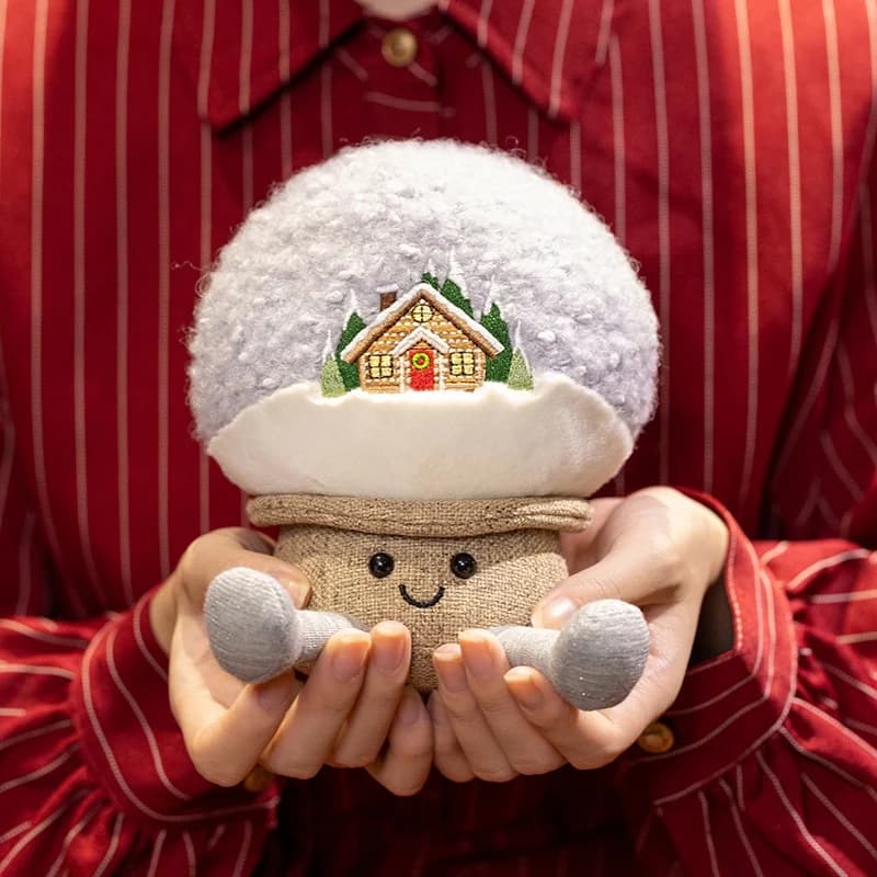 Cute Christmas Series Plush Toy Stuffed Soft Christmas Tree,Snow Globe, Apple Soft Doll Kids Christmas Gift Home Decoration - image 5