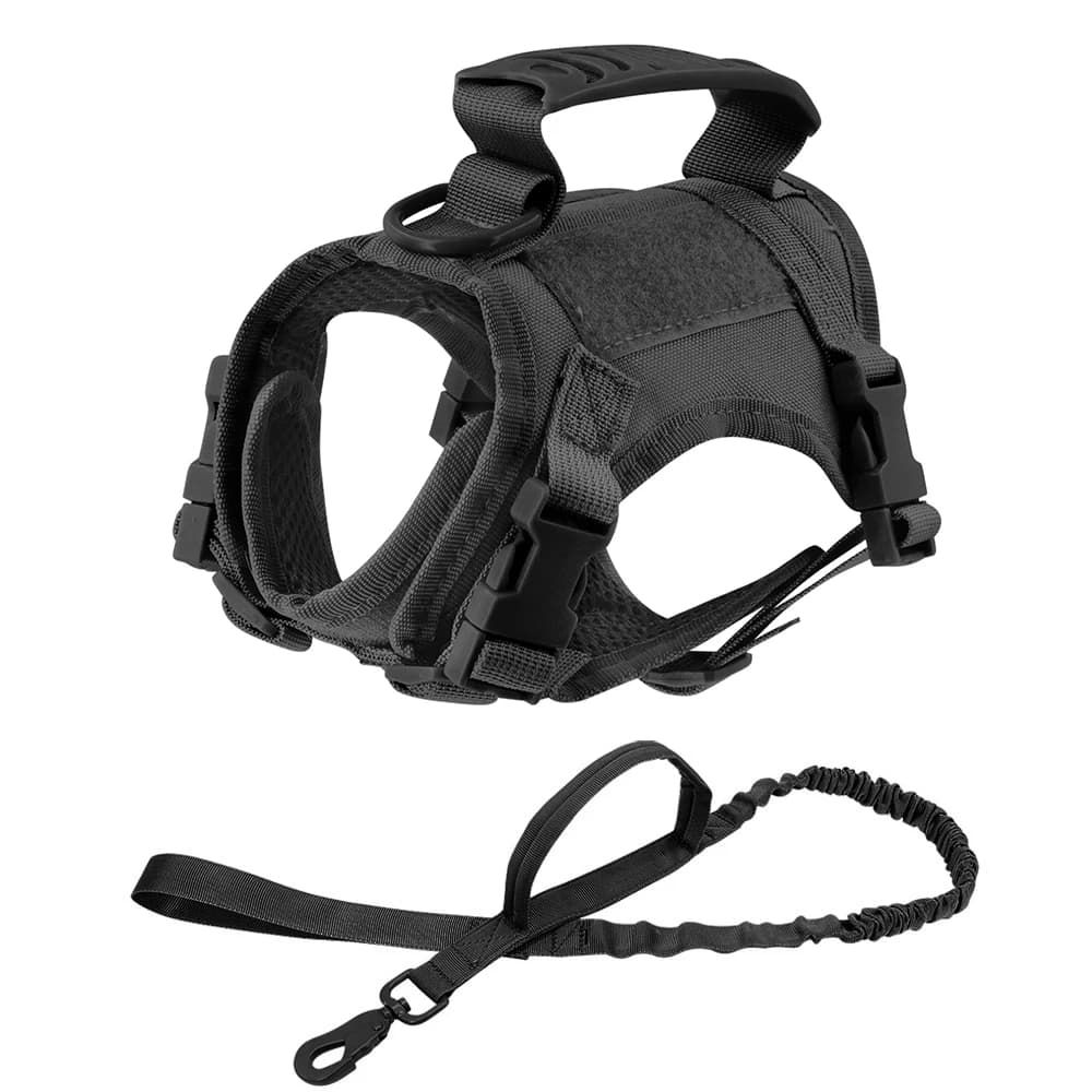Tactical Cat Harness For Walking Escape Proof Adjustable Pet Vest Harness Soft Mesh With Control Handle For Large Cat Small Dog - image 13