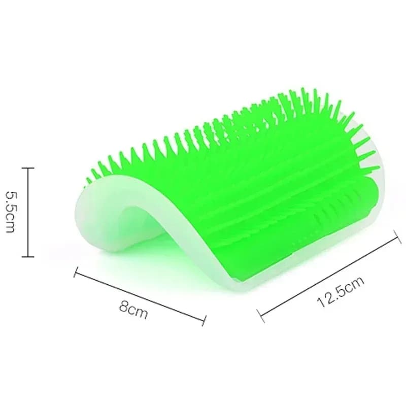 Cat Corner Brush Comb Massager for Cat Arch Plastic Scratcher Remove Hair Comb Grooming with Catnip Cat Self Cleaning Cat Supply - image 6