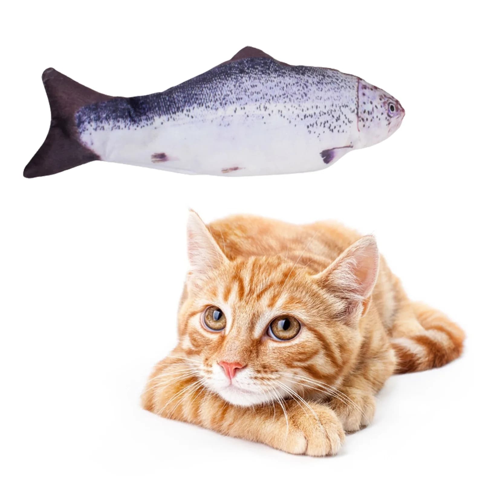 Cat Toys Fish USB Charger Fish Interactive Electric Floppy Fish Cat Toy Realistic Pet Cats Chew Bite Toys Pet Supplies Cats Dog - image 8