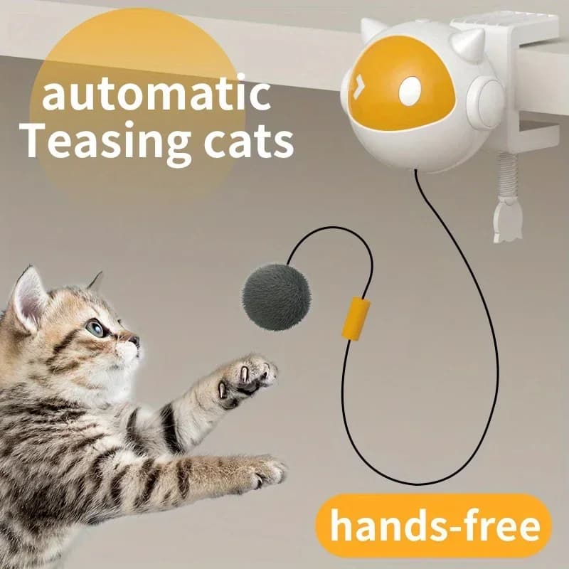 New Interactive Cat Toys Electric Cat Balls Pet Toys Can Be Raised and Lowered Hair Balls Self-hilarious Electric Cat Balls Toys - image 2
