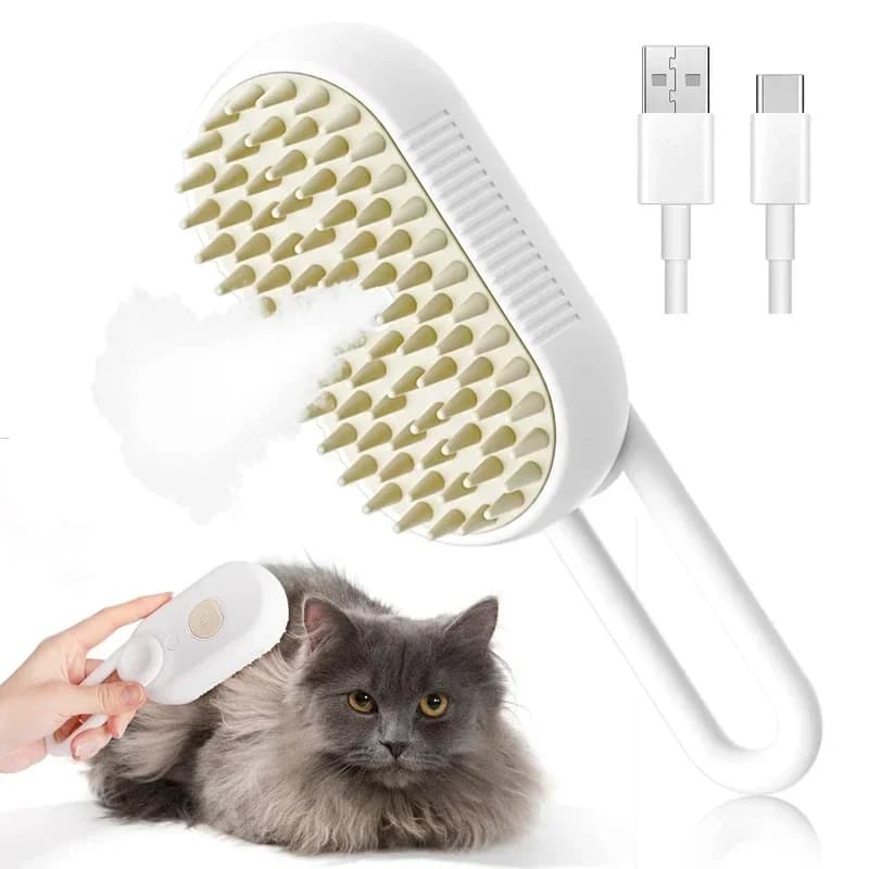 Pet Spray Hair Comb Pet Hair Remover Cleaning Brush Cats Grooming Dog Accessories Tools Dematting Water Mist Humidifier Comb - image 7