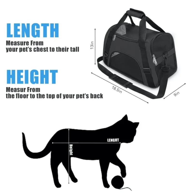 Cat Bags Soft-Sided Portable Dog Carrier Mesh Breathable Carrier Bags for Cats Dogs Comfort Foldable Handbag Pet Transport Bag - image 4