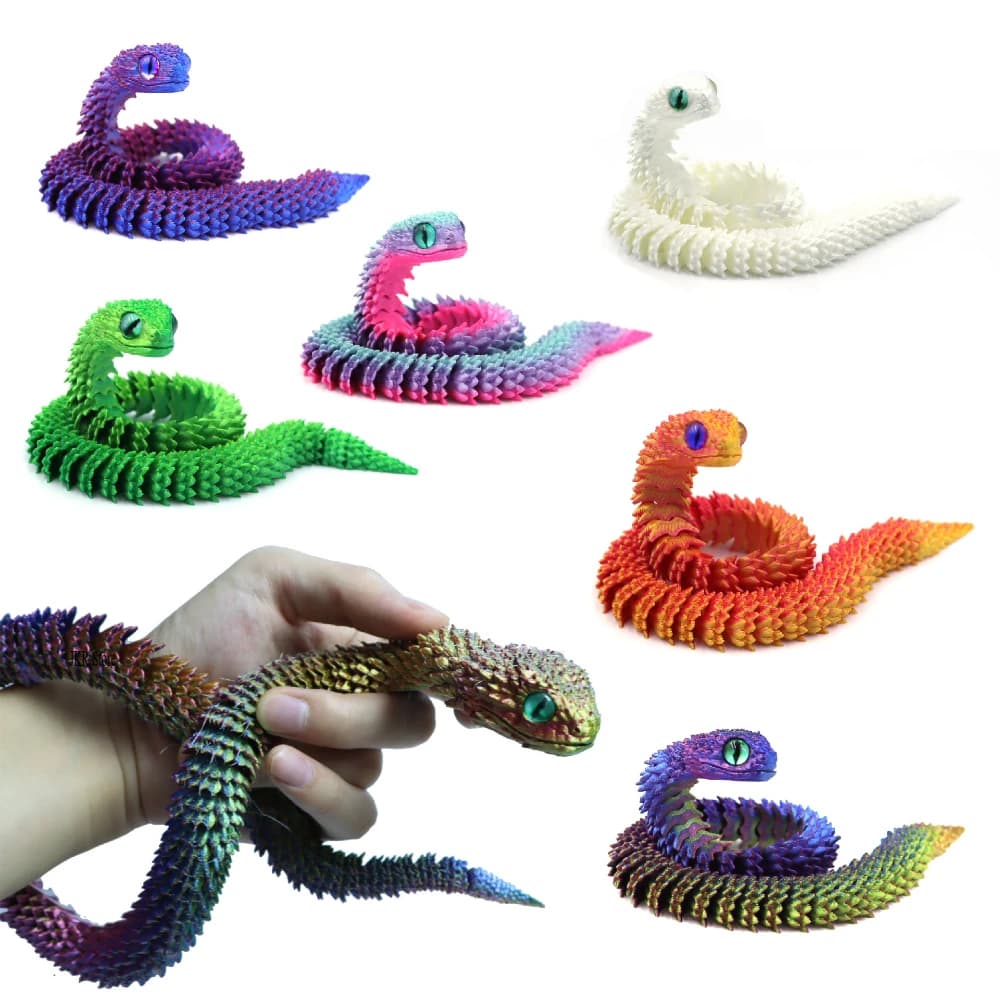 3d Printed Toys Home Decoration Desktop Decorations Anime Figures Articulating Home Decor Items 3D Printing Snake Eggs Rotating - image 4