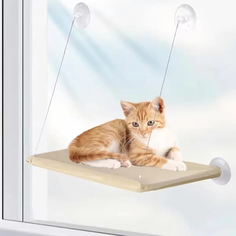 Ultra Soft Cat Window Hammock Bed Securely Mounted Space Saving Cat Perch Ideal for Feline Naptime Top Pet Accessories for Cats - image 3