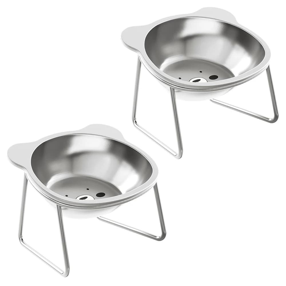 Stainless Steel Cat Bowls Raised Whisker Fatigue Relief Cat Plates Pet Water Dish Kitten Bowls Pet Bowls for Cats Food Bowls - image 7