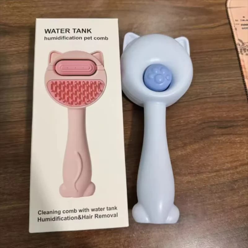 Pet comb with water tank for dogs and cats removes floating hair open knot brush for hair beauty care - image 4
