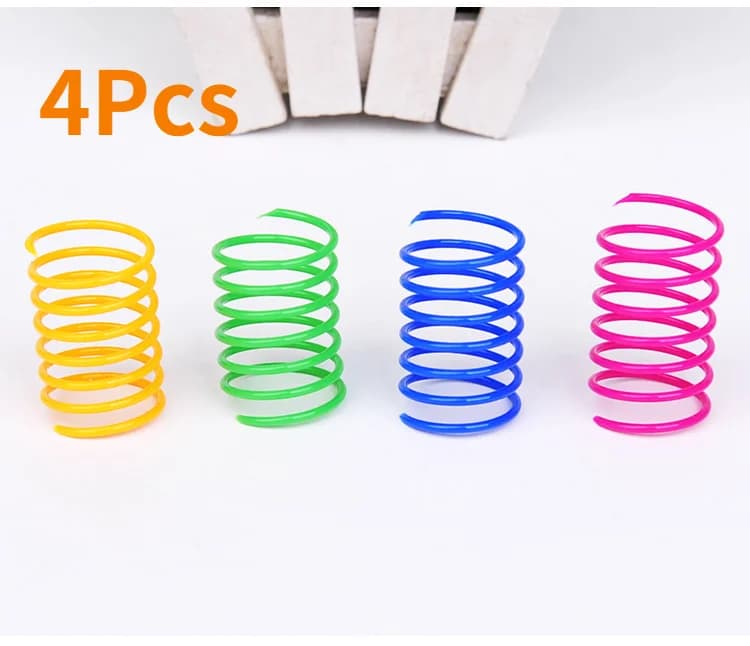 Kitten Coil Spiral Springs Cat Toys Interactive Gauge Cat Spring Toy Colorful Springs Cat Pet Toy Pet Products - image 7