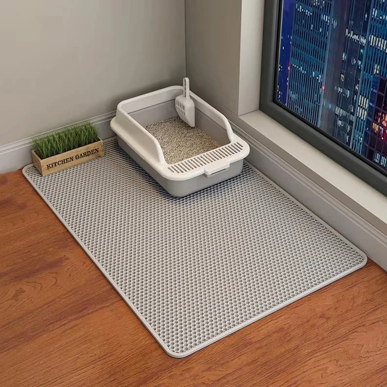 Double Layer Cat Litter Mat EVA Waterproof Cat Toilet Rug Litter Tray Sandboxes for Cat Litter Carpet Cat Litter Box Accessories - image 10