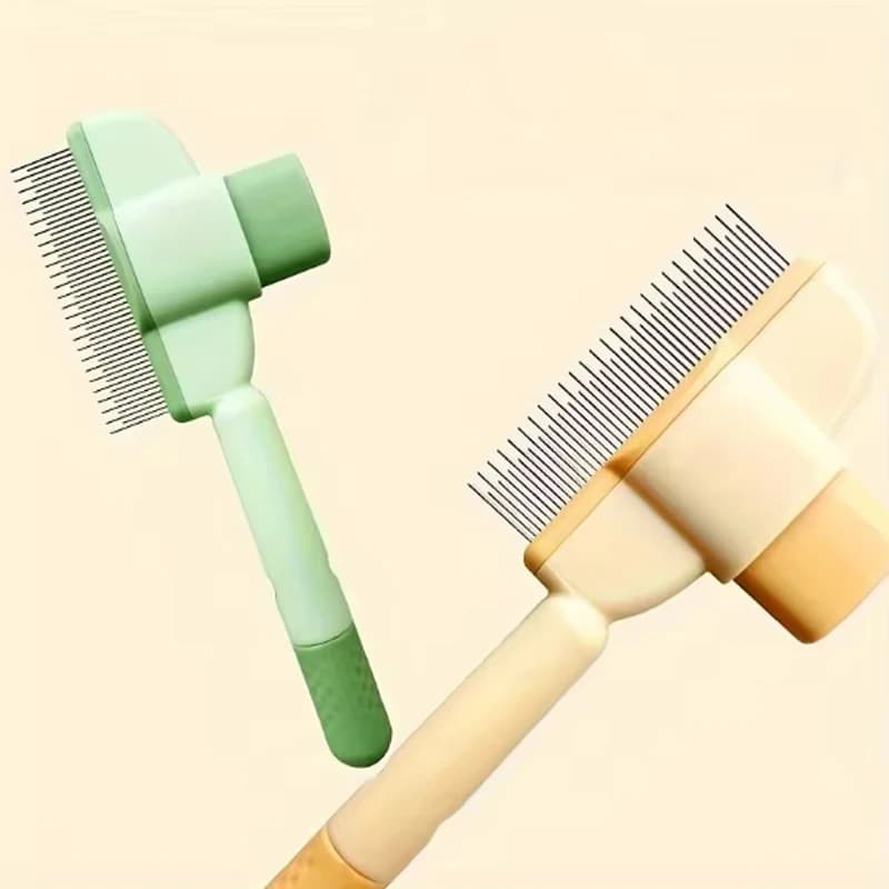 Dual-Purpose Comb for Cats Floating Teeth Hair Remover Brush with Needle Design for Pet Grooming Tool for Long/Short Fur - image 1
