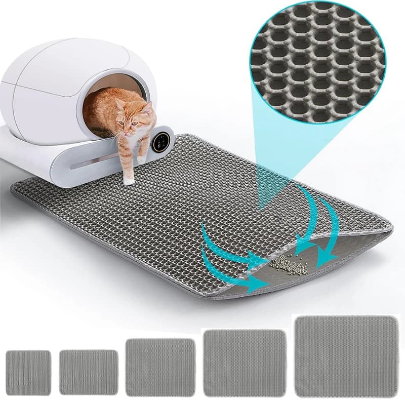 Cat Litter Mat Large Size Waterproof Pet Toilet Cat Litter Trapping Mat Non Slip Double Layer Cats Litter Box Pad Pet Product - image 1